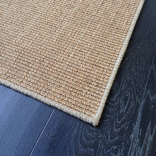 70cm x 1mtr Heavy Castlemaine  Sisal with Latte Overlock Border $60